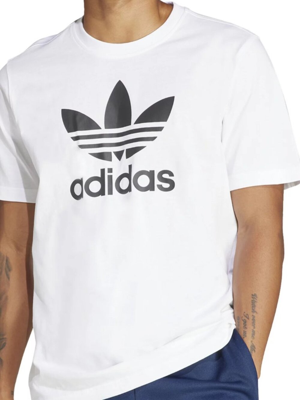 Adidas Trefoil Athletic Crewneck T-Shirt Casual Work School Travel Cruise Resort